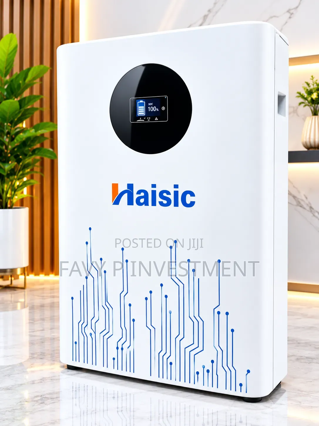 Haisic 9KWh 24V Lithium-Ion Battery (9kWh, LifePo4, 5-Year Warranty)