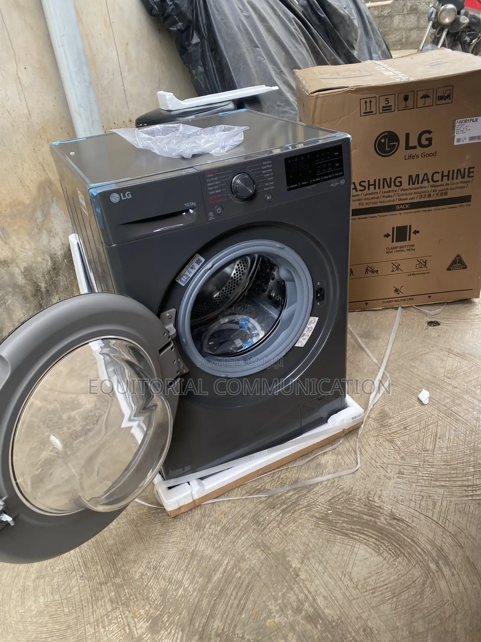 LG F4V3RYP6JE Front-Load Laundry Solution 10.5KG