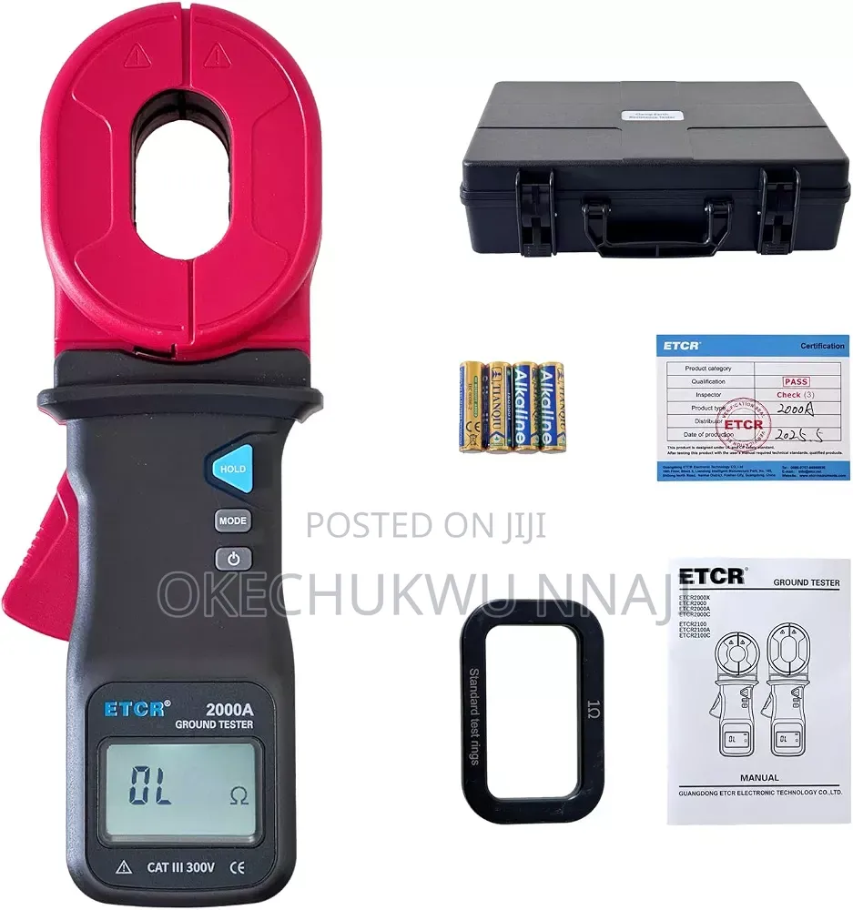 Digital Clamp Ground Earth Resistance Meter Tester 500Ω