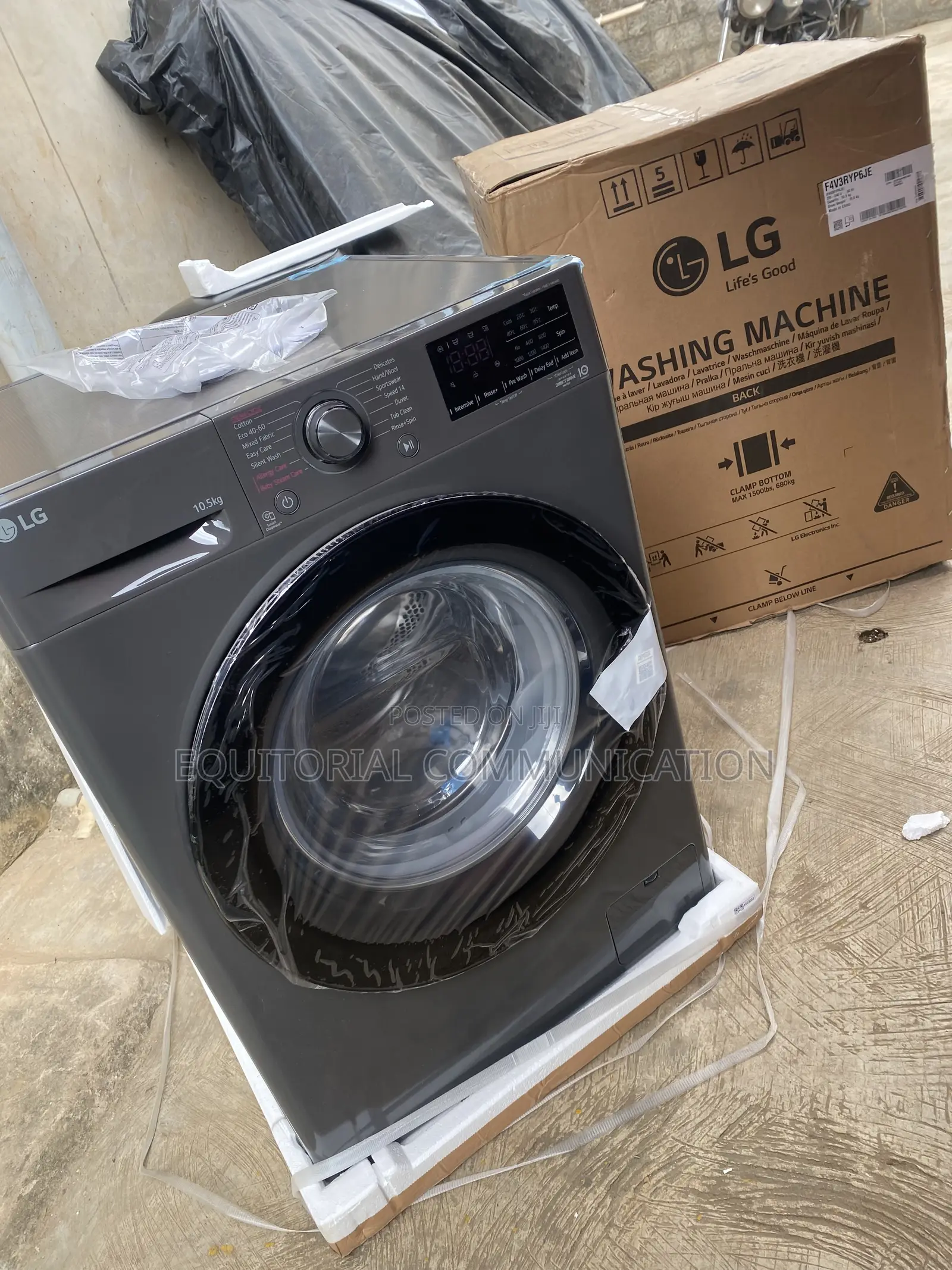 LG Front-Loading Washer F4V3RYP6JE 10.5KG Capacity