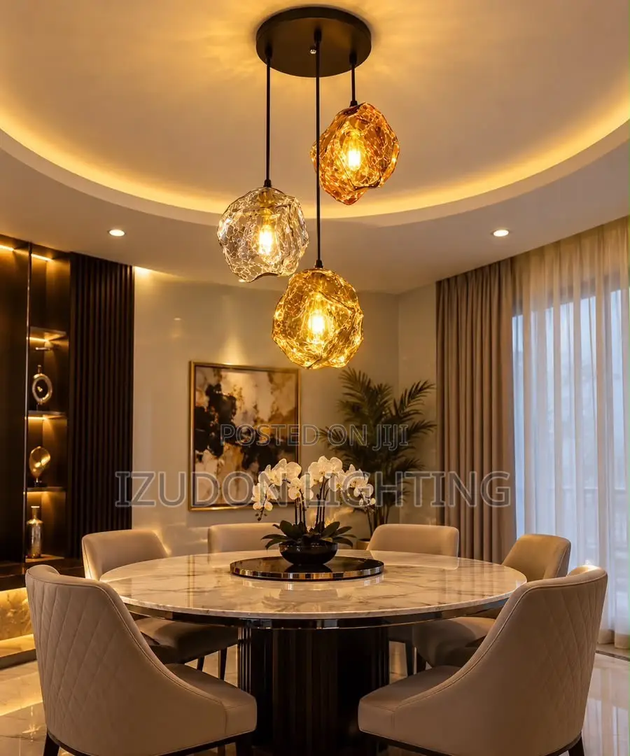 This Design Features Three Sculptural Light