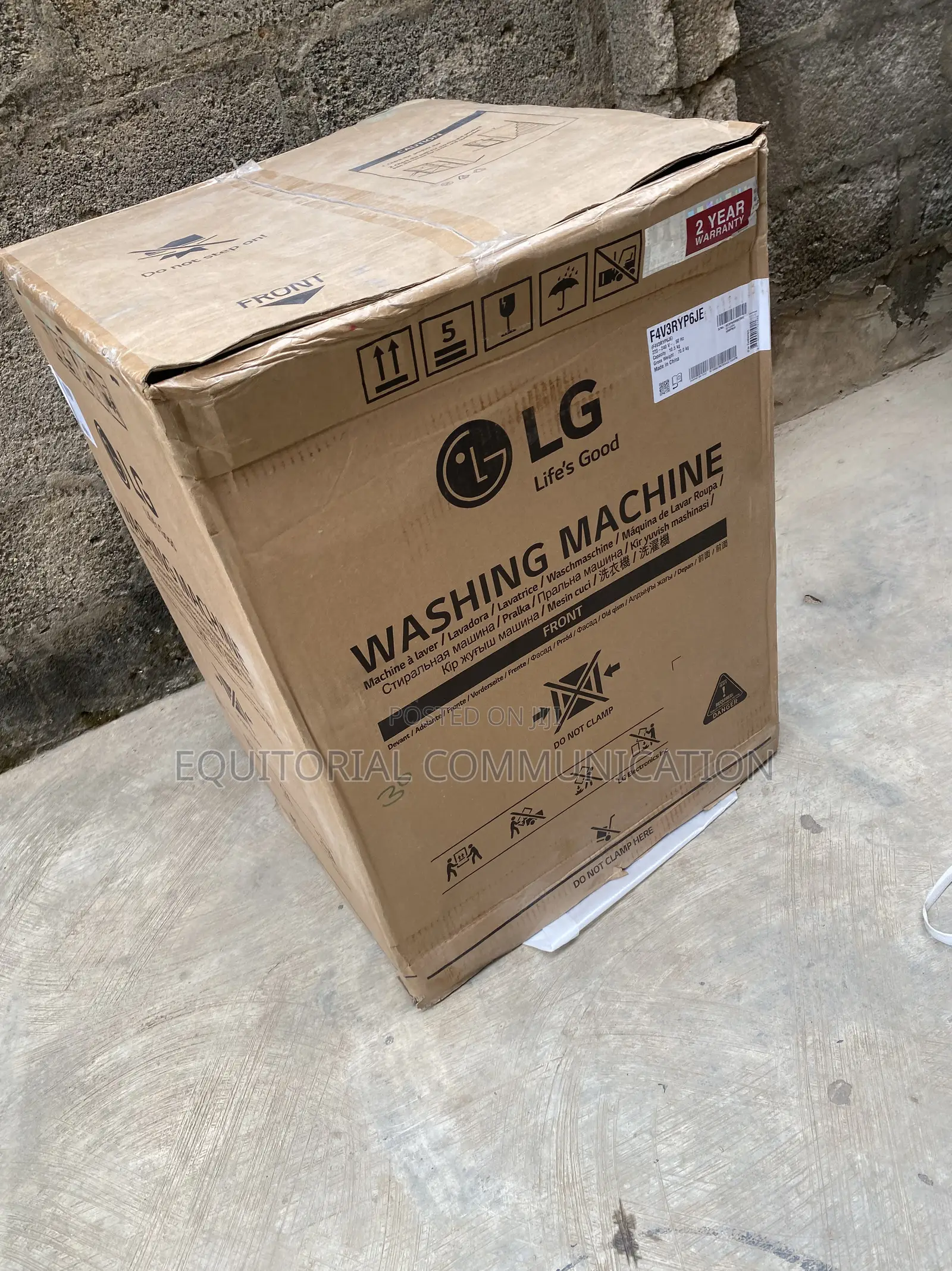 LG 10.5KG Laundry Washer F4V3RYP6JE Front-Load Model