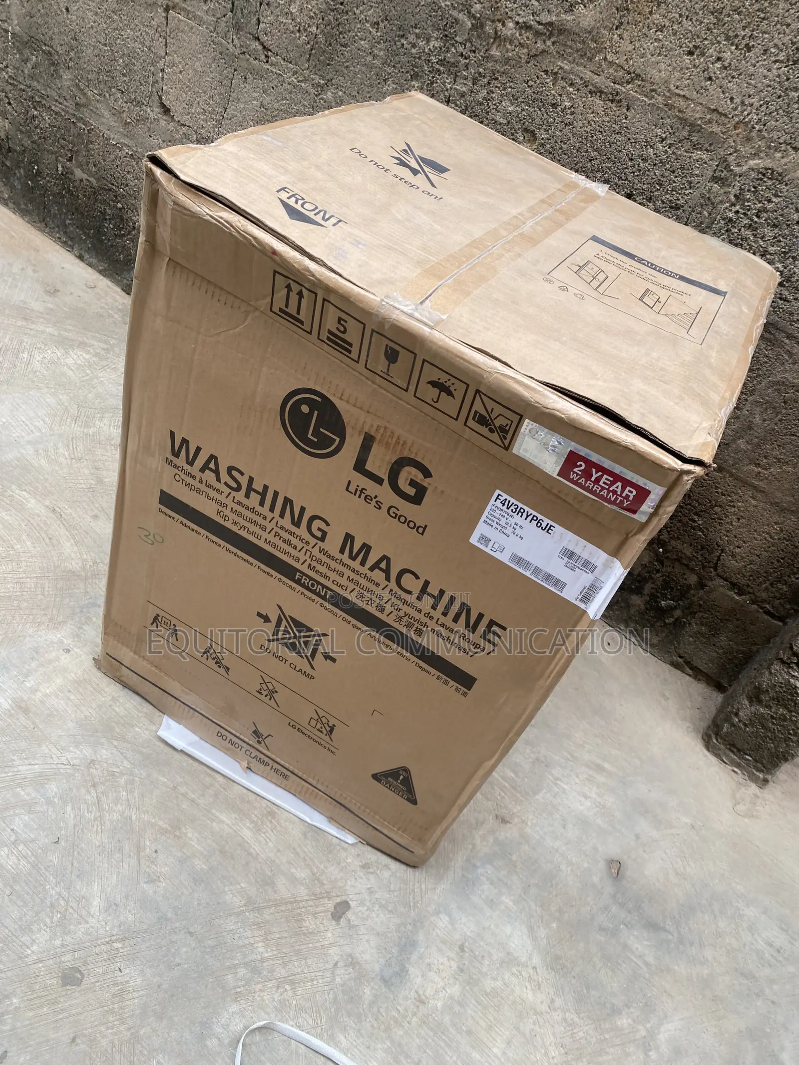 LG F4V3RYP6JE 10.5KG Front-Load Fabric Care Washer