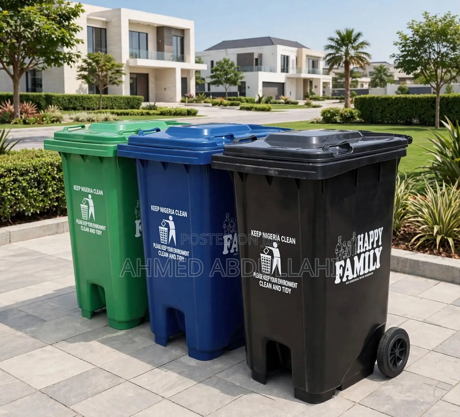 240 Liter Happy Family Pedal Waste Bin