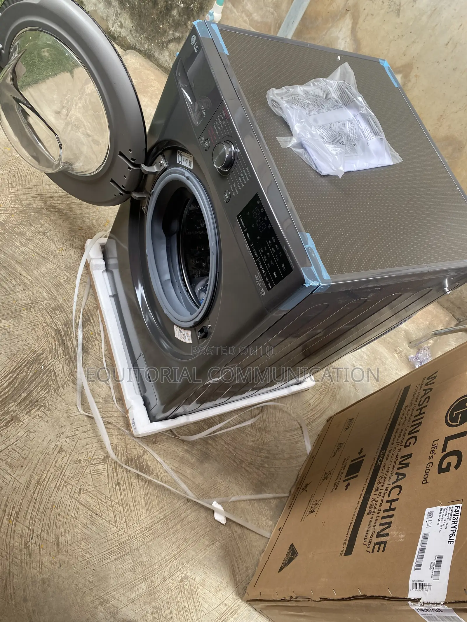 LG F4V3RYP6JE Front-Load Washer for Everyday Home Use 10.5KG