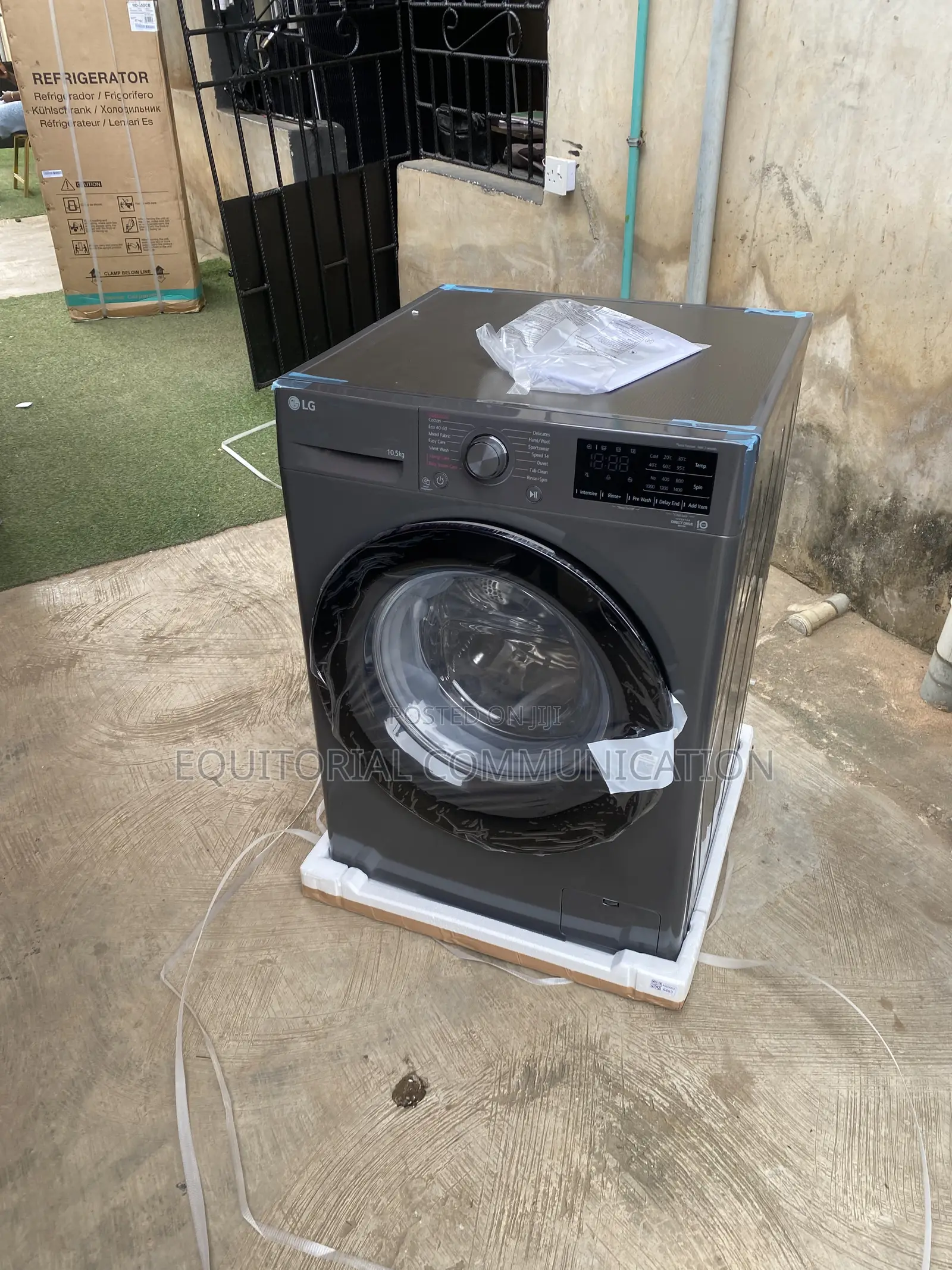 LG 10.5KG Front-Loading Washer F4V3RYP6JE for Home