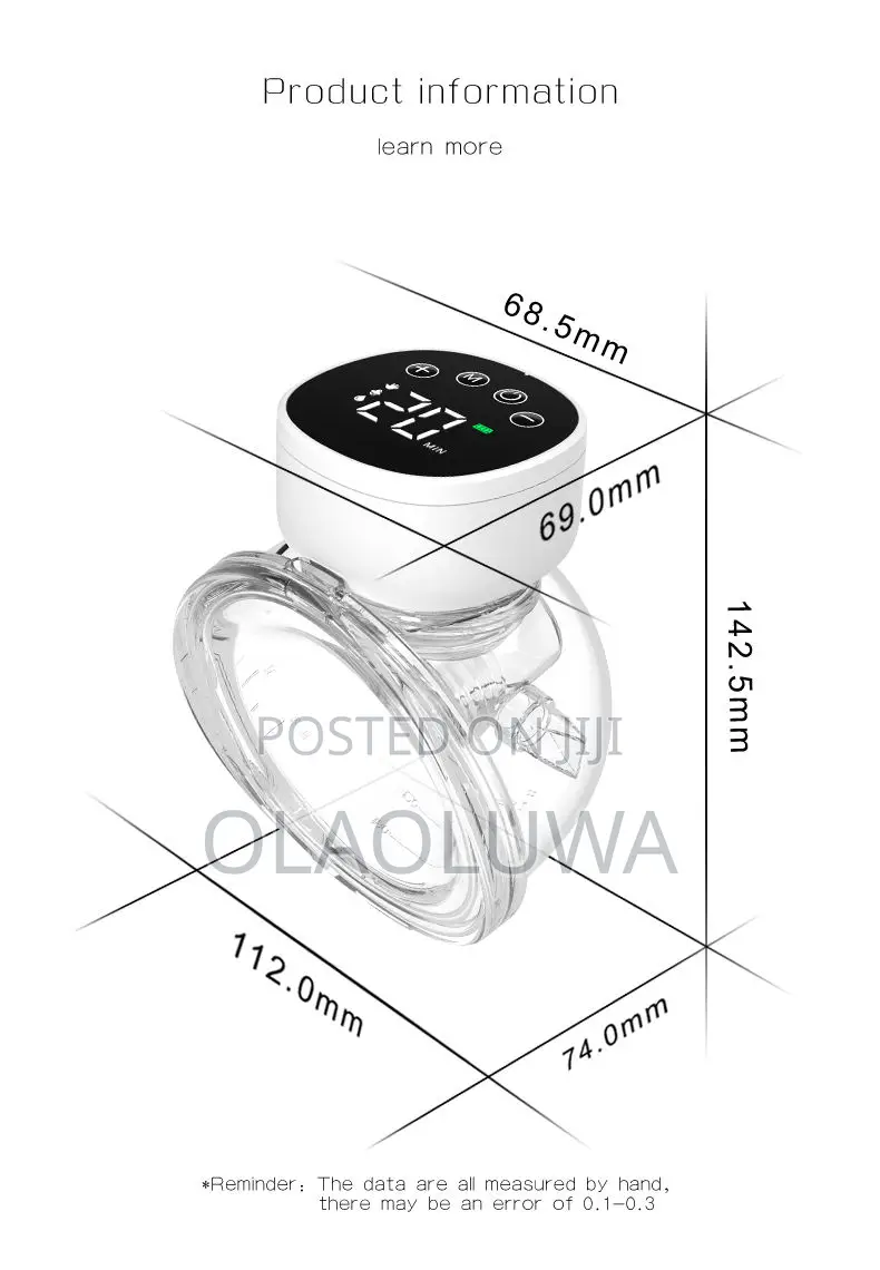 MY-376 Wearable Single Electric Breast Pump Portable
