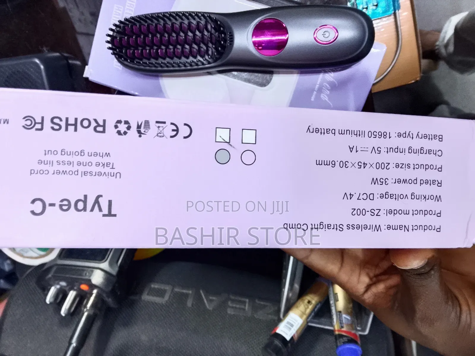 Wireless Hair Straightener Brush