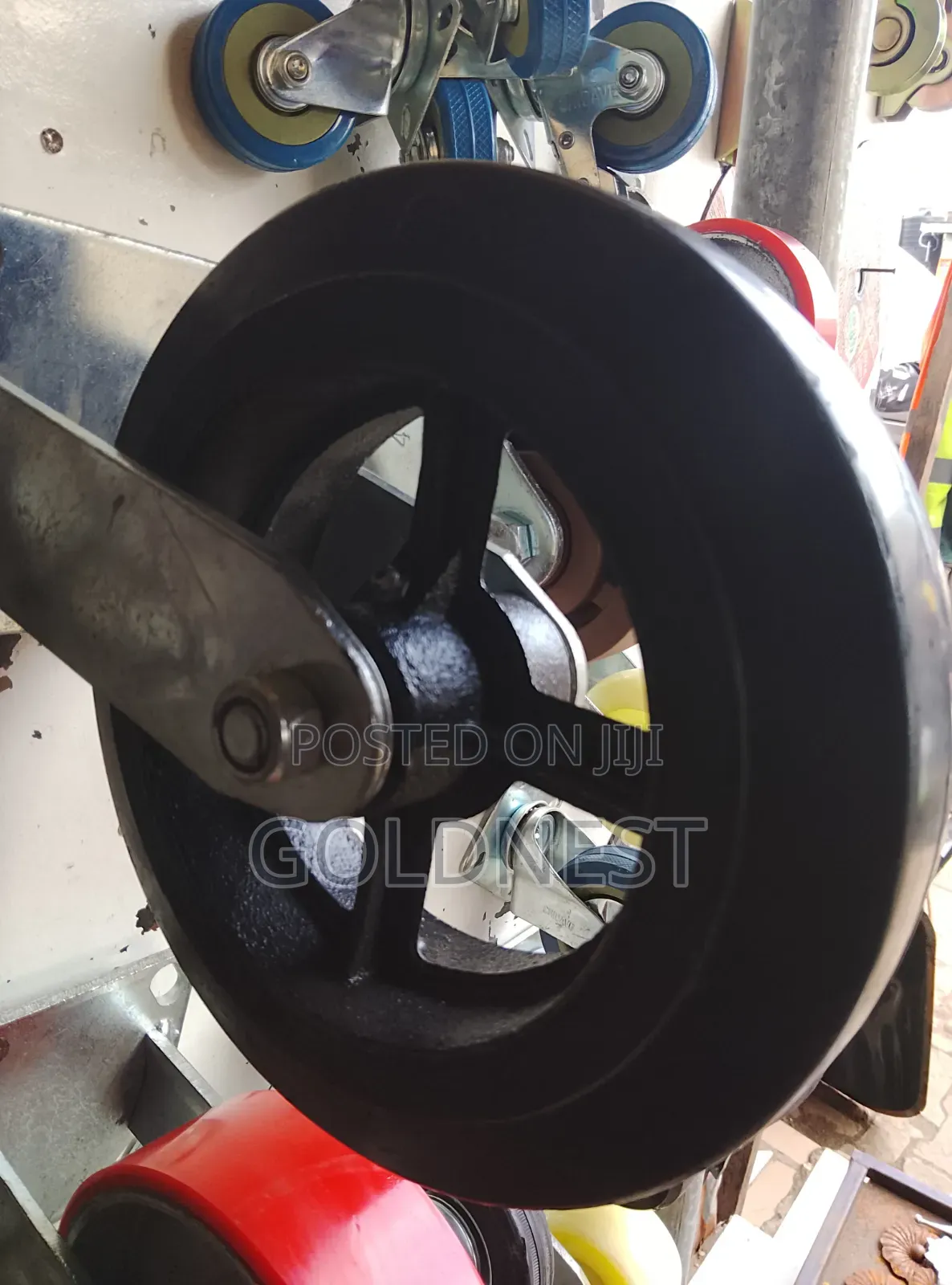 Heavy-Duty Industrial Cast Iron Caster Wheel / Scaffold Wheel