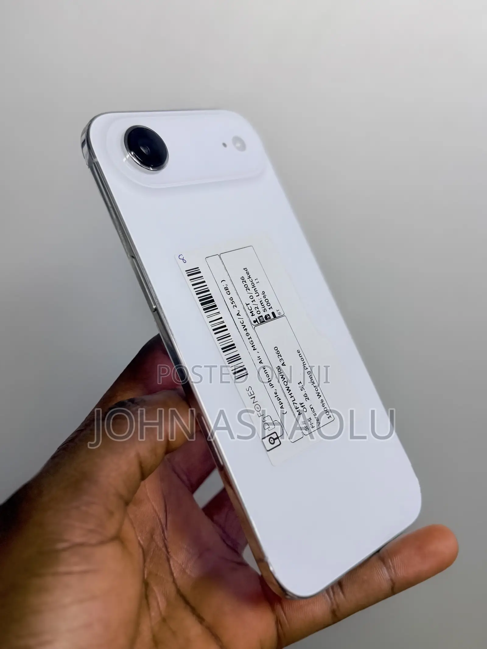 New Apple iPhone Air 256 GB White