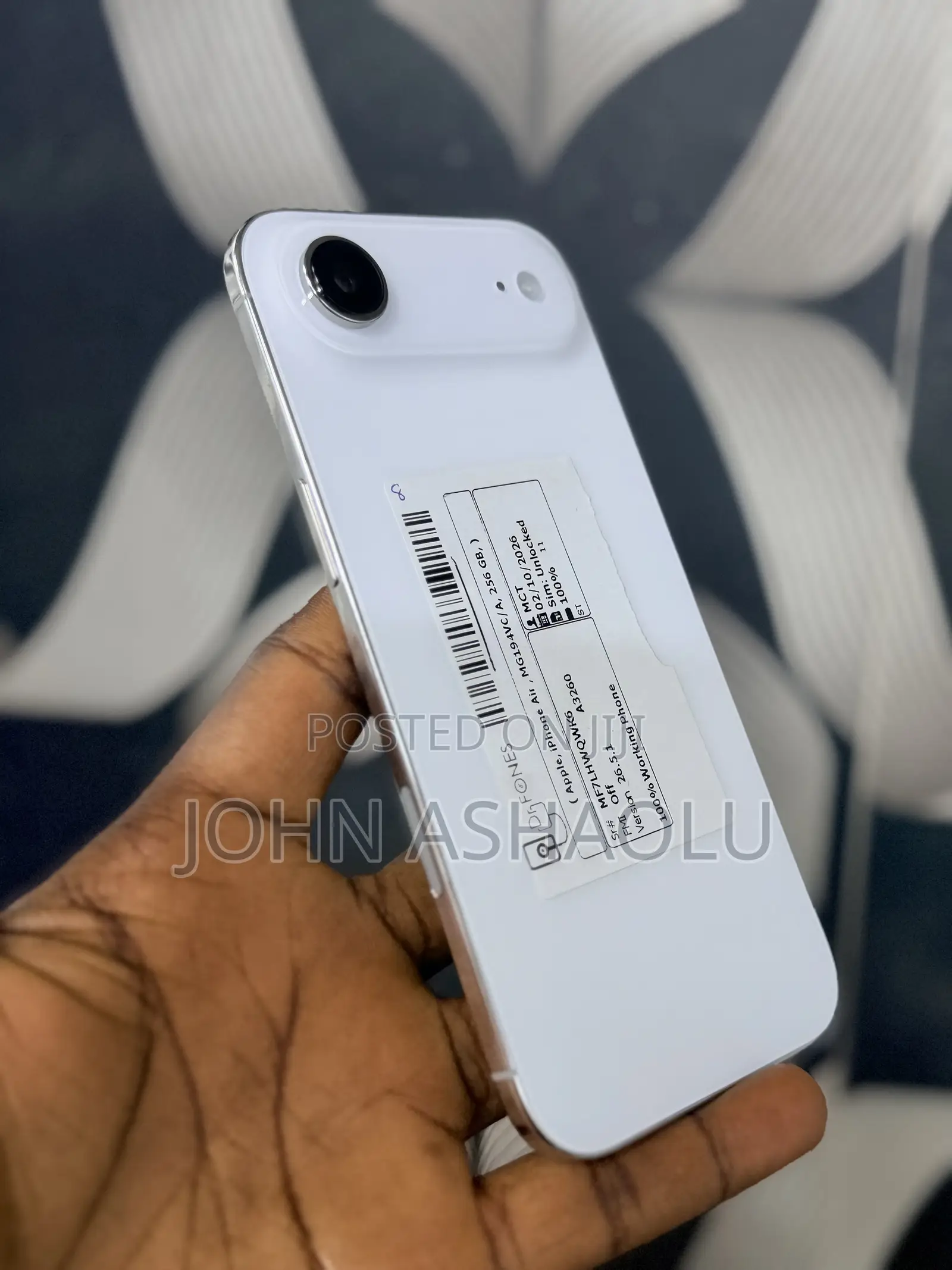 New Apple iPhone Air 256 GB White