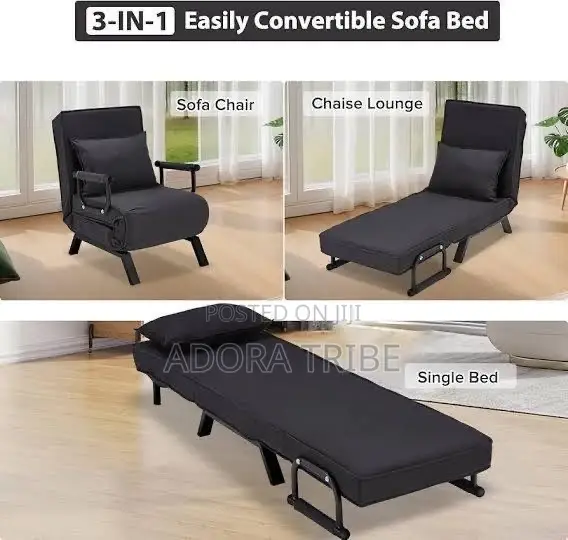 4-in-1 Convertible Sofa Bed - Folding Chair Bed Lounger