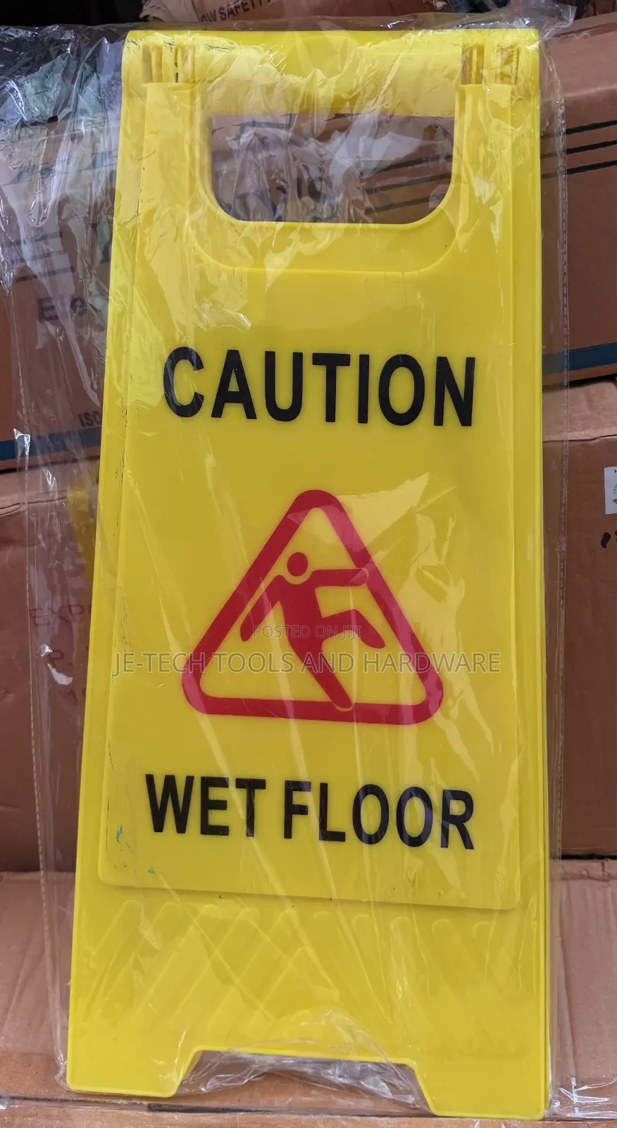 Foldable Plastic Wet Floor Caution a-Frame Safety Sign