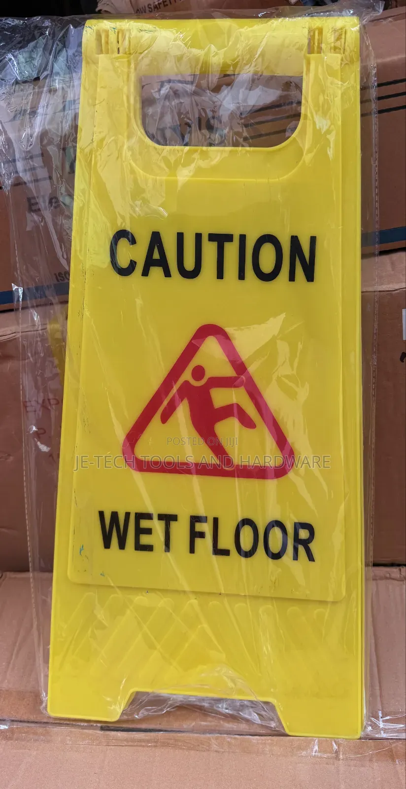 Foldable Plastic Wet Floor Caution a-Frame Safety Sign