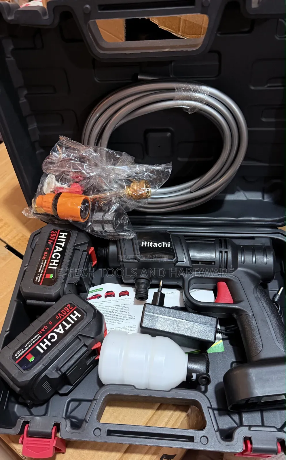 Hitachi 280vf / 118vf Cordless High-Pressure Washer Gun Set