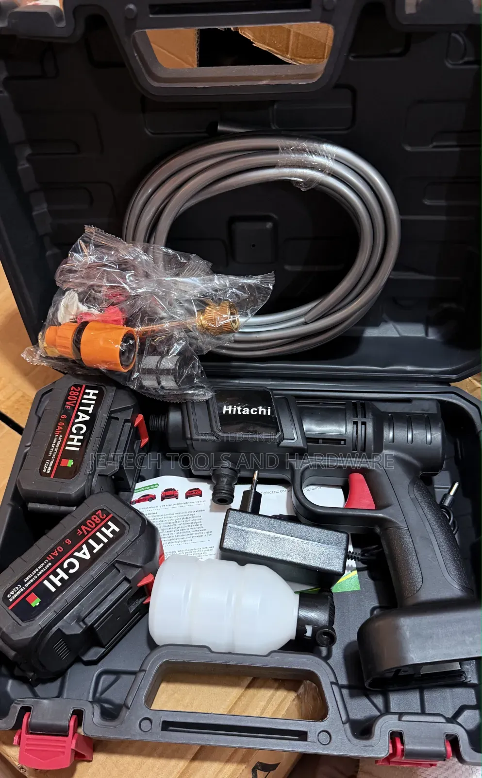 Hitachi 280vf / 118vf Cordless High-Pressure Washer Gun Set