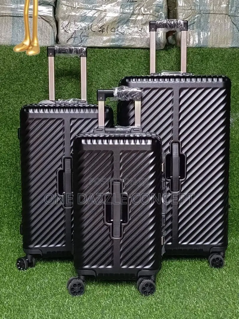 3pieces Hardside Rolling Unbreakable Rubber Luggage