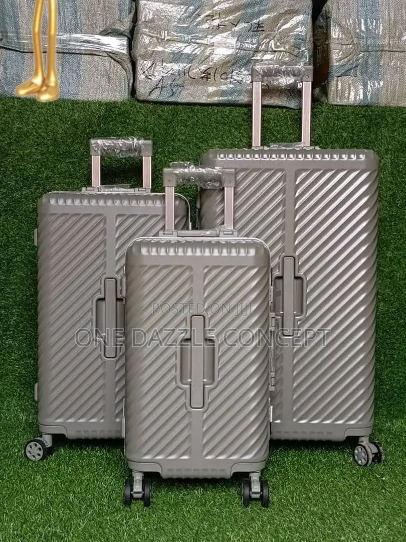 3pieces Hardside Rolling Unbreakable Rubber Luggage