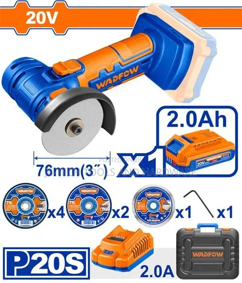 Wadfow (P20S Series) Wadfow 20V Cordless Mini Cut-Off Tool Kit