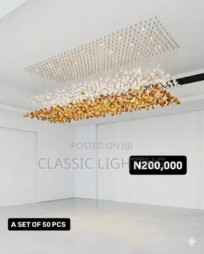Modern Crystal Stone DIY Install Art Glass Pendant Chandelier