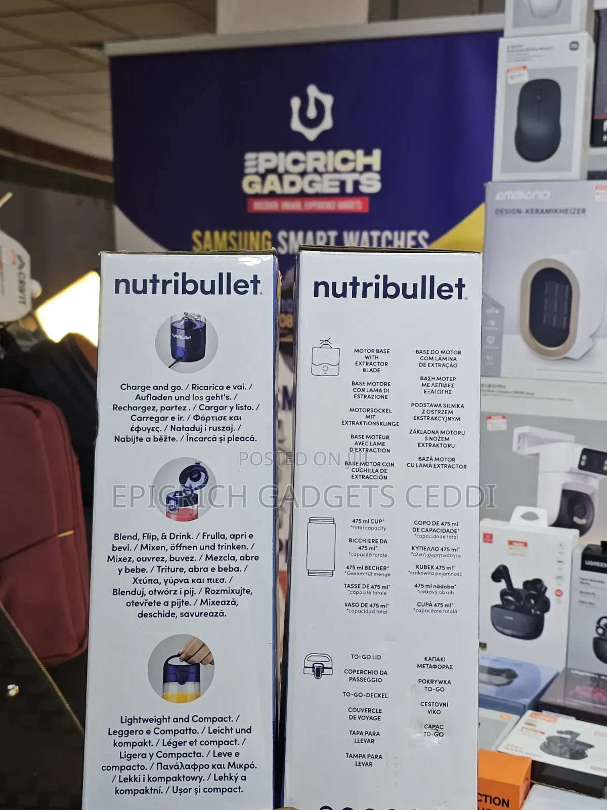 Nutribelt Rechargeable Portable Blender for Smoothie and Juice