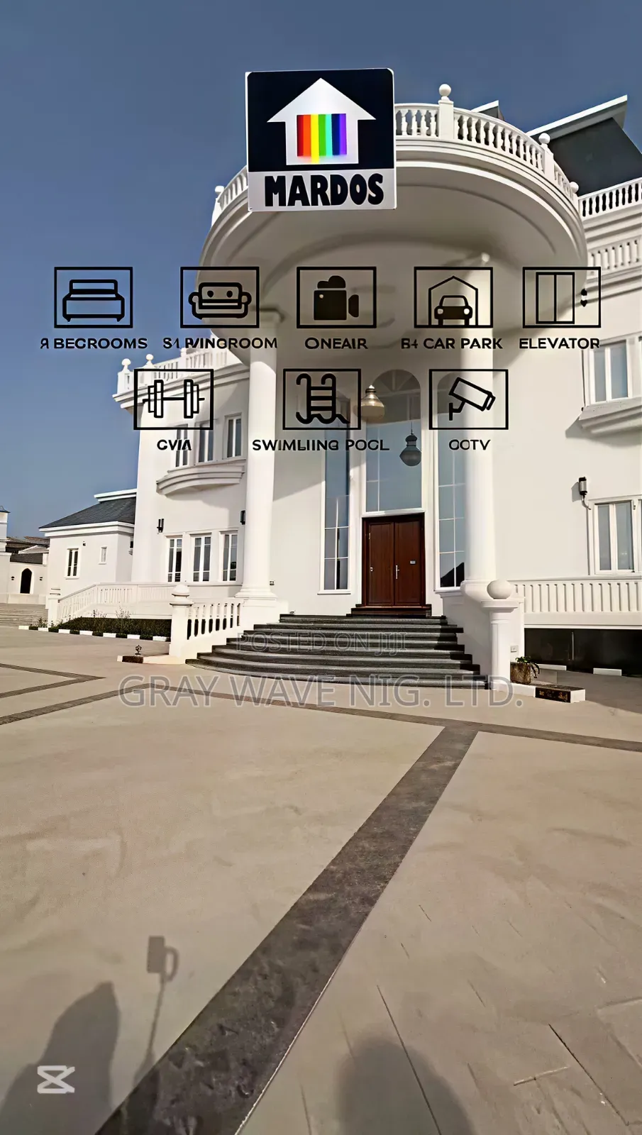 9bdrm Mansion in Guzape District for sale