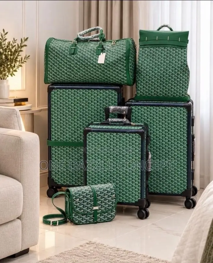 Go Yard Inspired 5pieces Luxury Travel Luggage and Bag Set