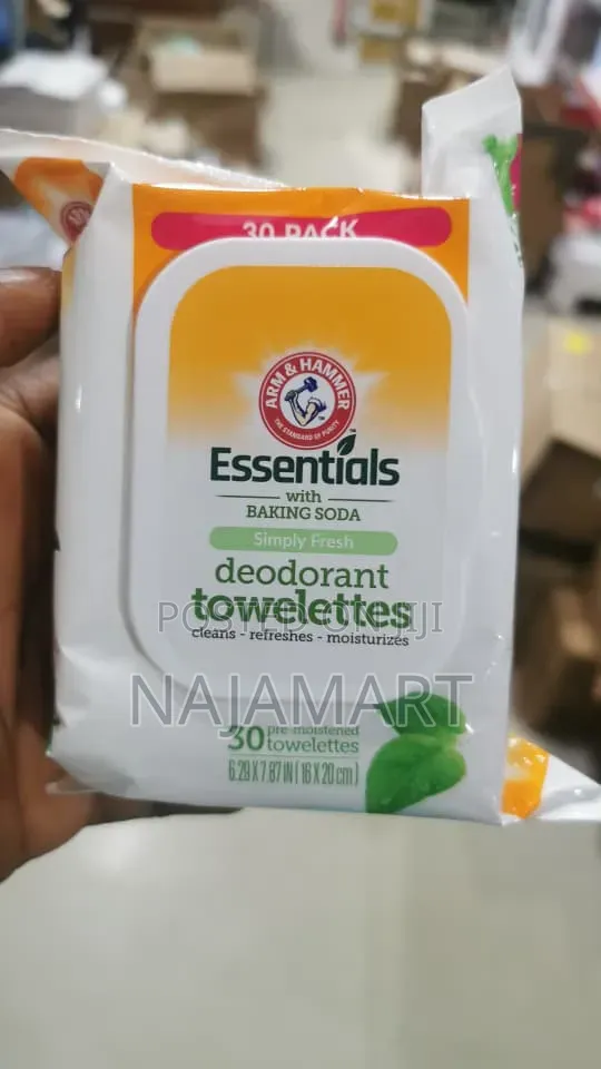 Essentials With Baking Soda Deodorant Toweletttes