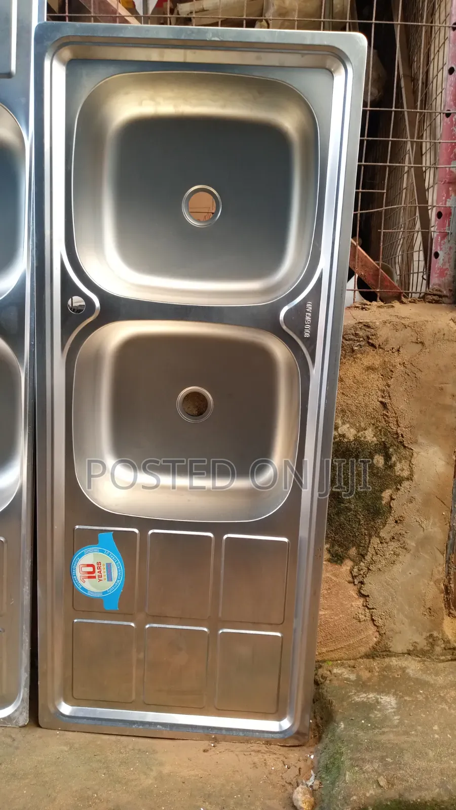 Double Kitchen Sink With Tray