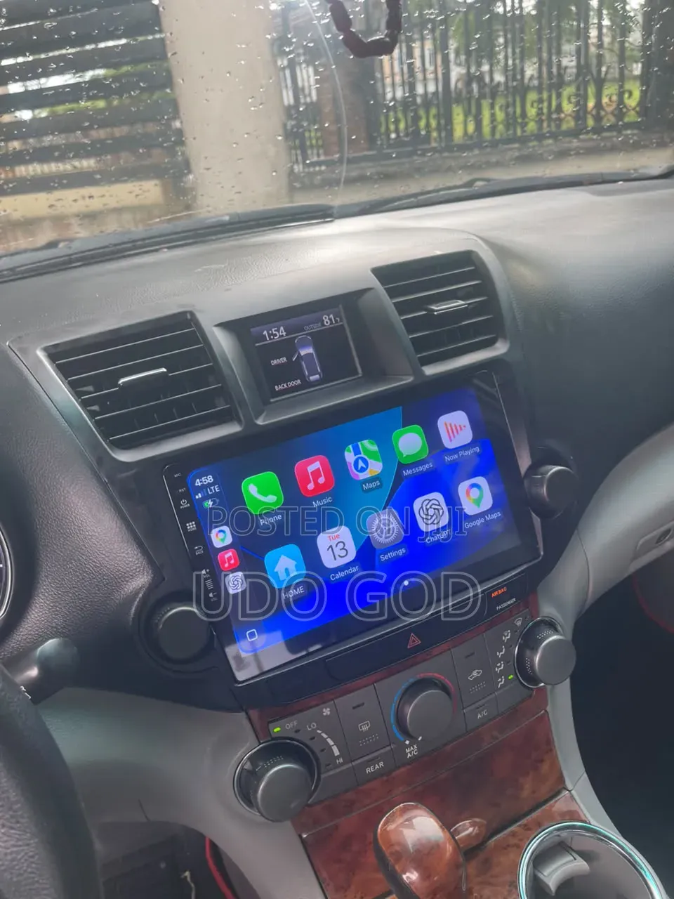 2008_2013 Toyota Highlander Android Apple Car Play With Android Auto