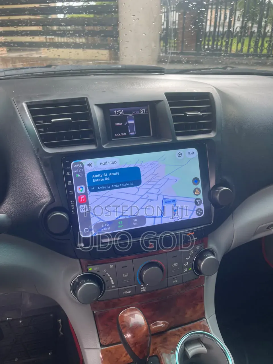 2008_2013 Toyota Highlander Android Apple Car Play With Android Auto