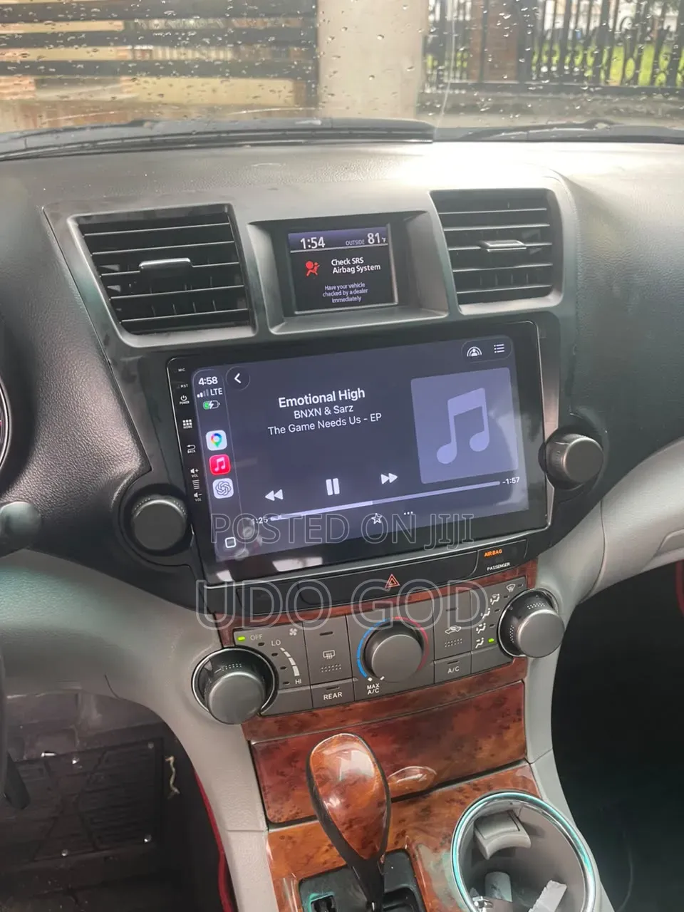 2008_2013 Toyota Highlander Android Apple Car Play With Android Auto