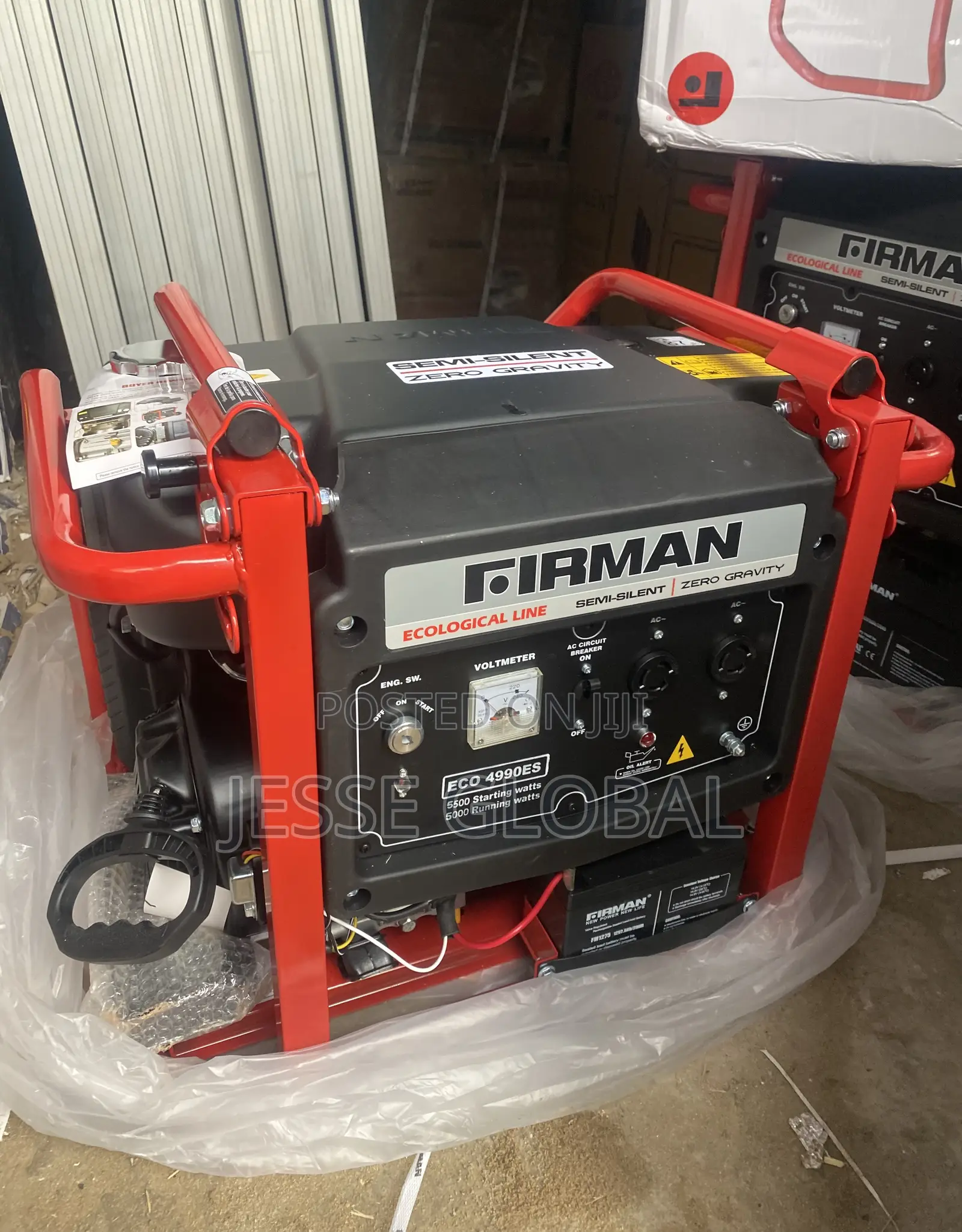 FIRMAN Key Start Generator With Tyres for Easy Movement