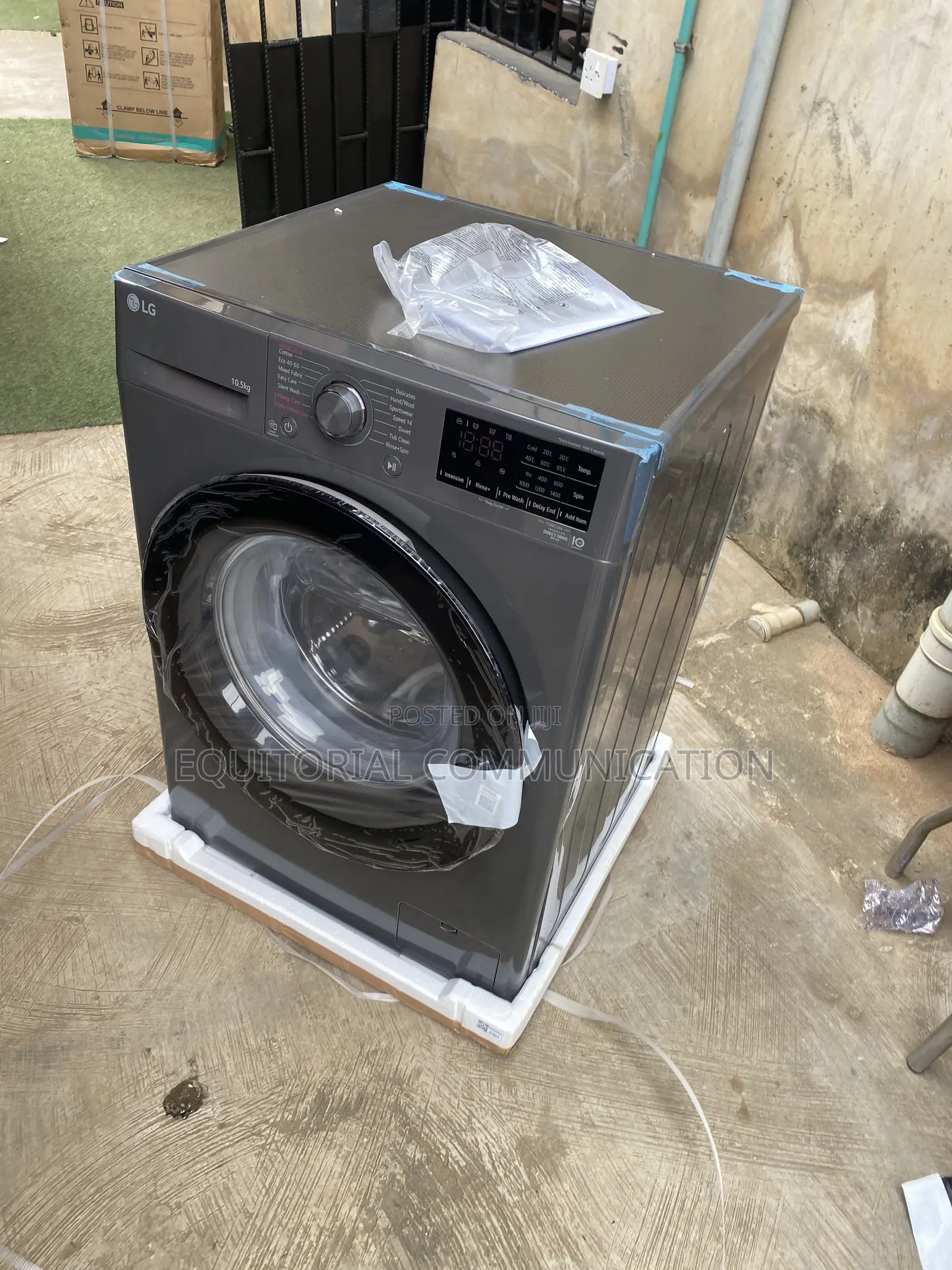 LG 10.5KG Front-Load Laundry Appliance F4V3RYP6JE