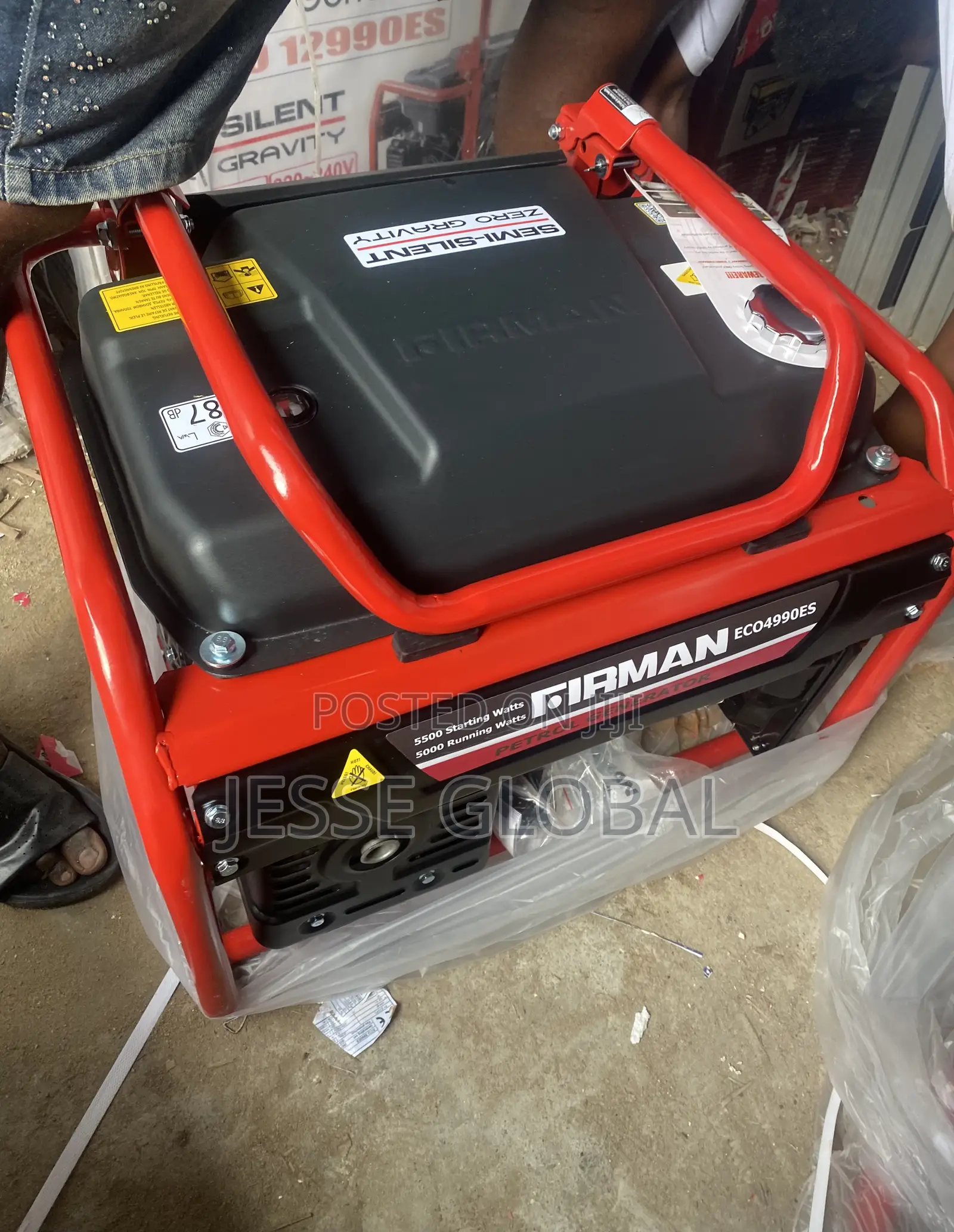 FIRMAN Semi-Silent 5.5KVA Generator With Tyres