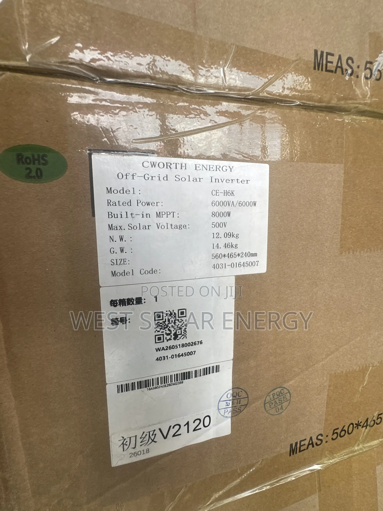 6KVA 48V Cworth Energy Solar Inverter