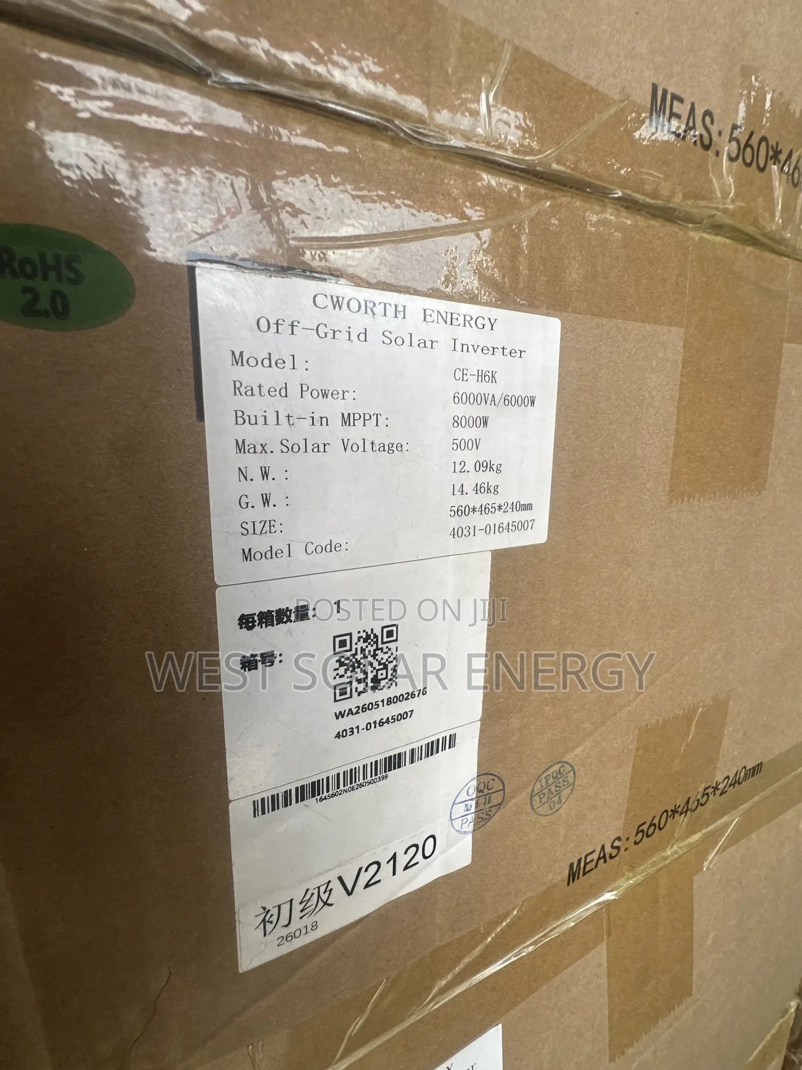 6KVA 48V Cworth Energy Hybrid Solar Inverter,