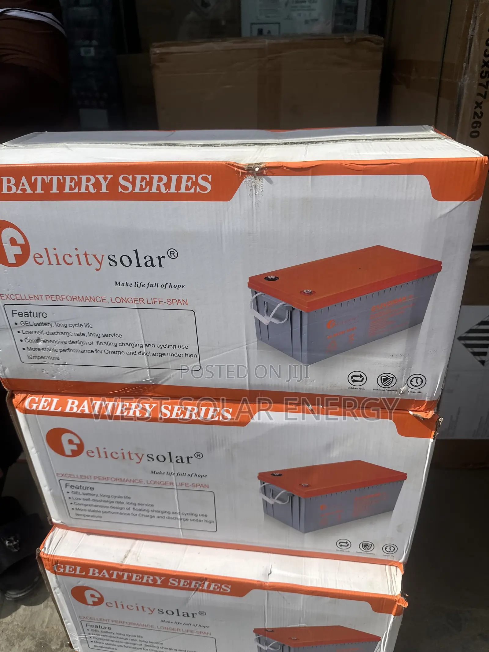 200Ah 12v Felicity Dry Cell Solar Battery