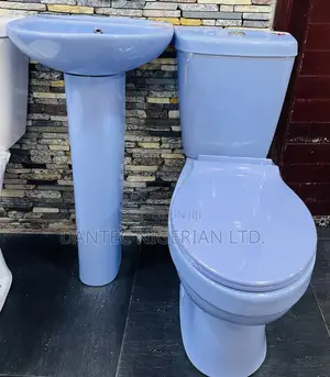 Blue Golden Diamond Wc Set