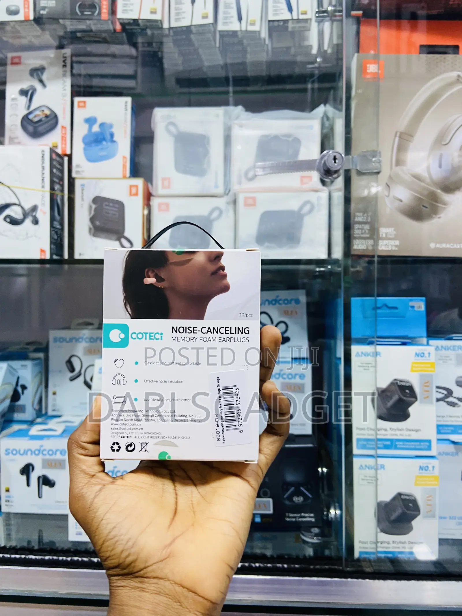 COTECi Noise Cancelling Memory Foam Earplugs for Sleep and Travel