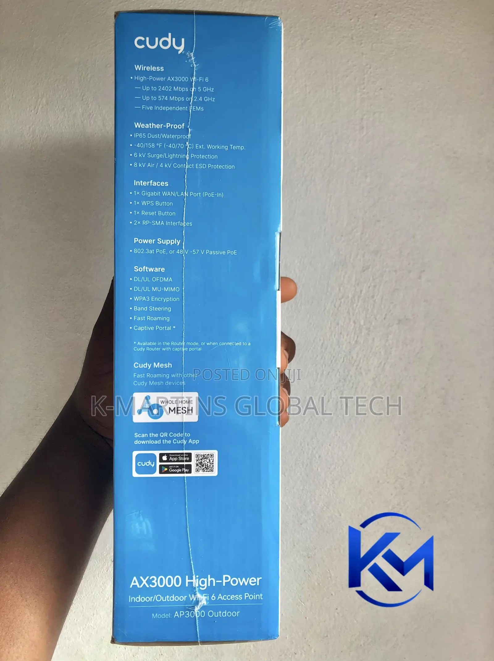 Cudy AP3000 Outdoor AX3000 WiFi 6 Gigabit Access Point