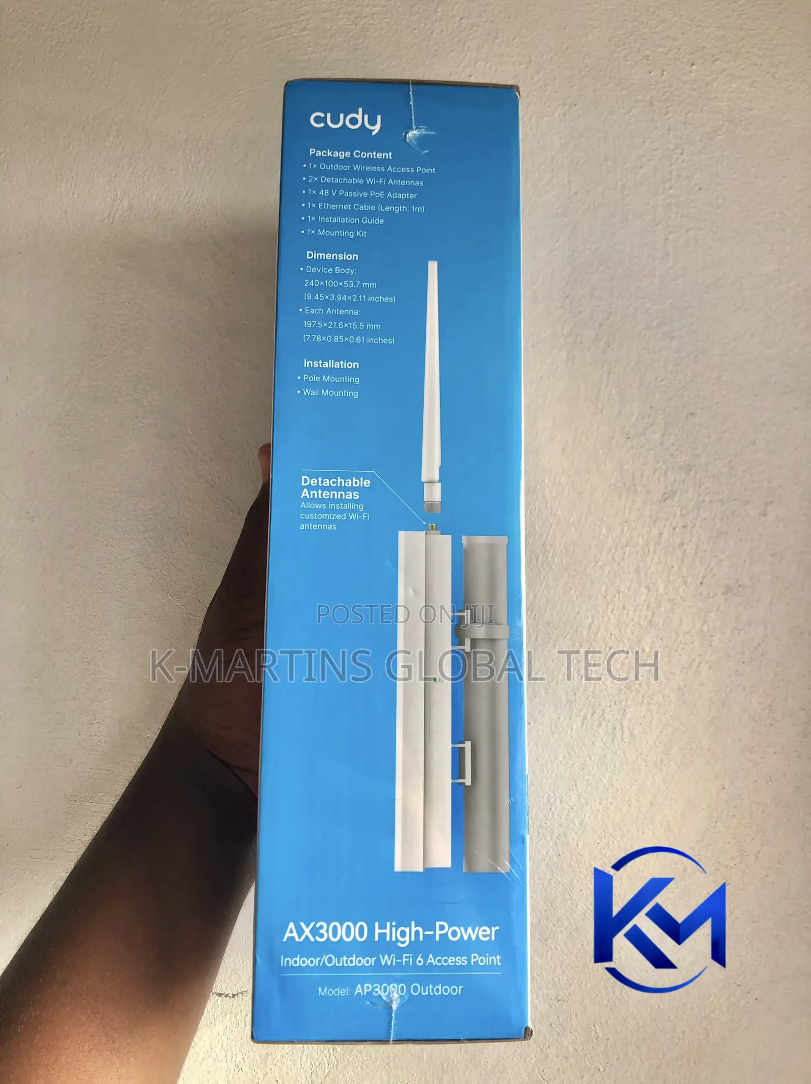Cudy AP3000 Outdoor AX3000 WiFi 6 Gigabit Access Point
