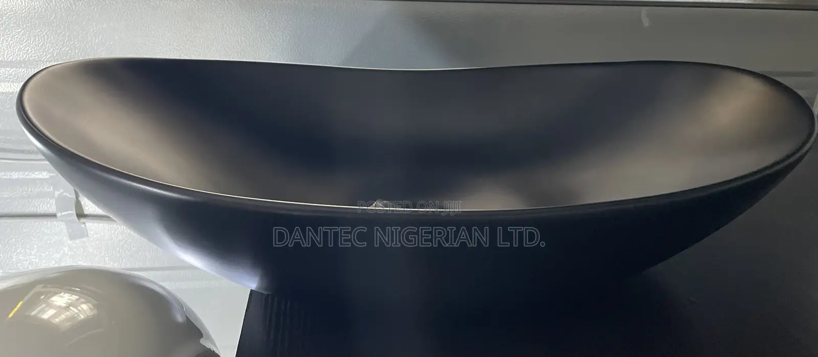 Matt Black Oval Counter Top Basin