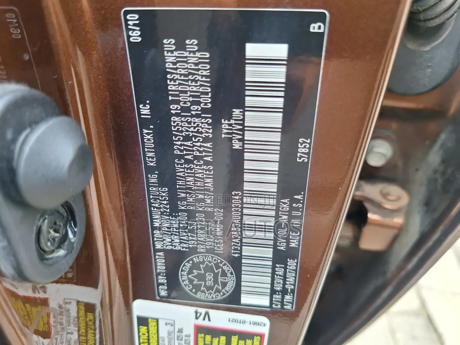 Toyota Venza 2010 Brown