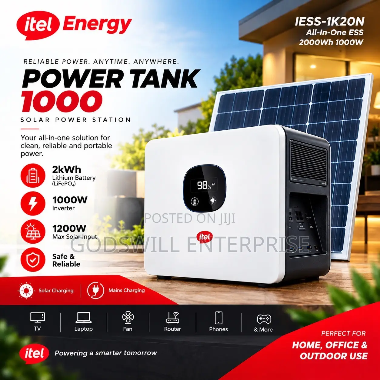 Itel 1000watts Powertank