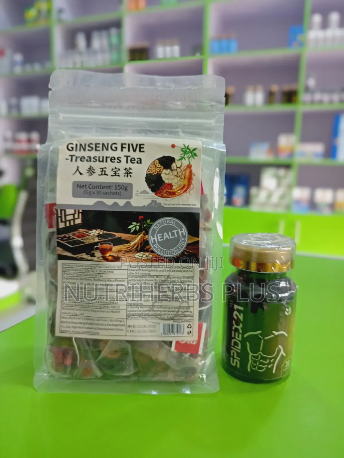 SPIDEX 21 AND GINSENG TEA (Increases Male Libido and Sexual Desire)