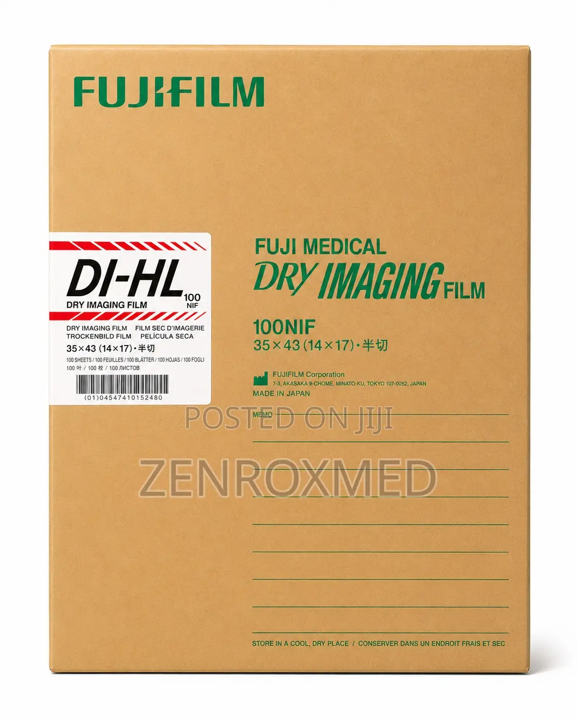 Fujifilm DI-HL 14x17 Dry Laser X-Ray Film (35x43cm)