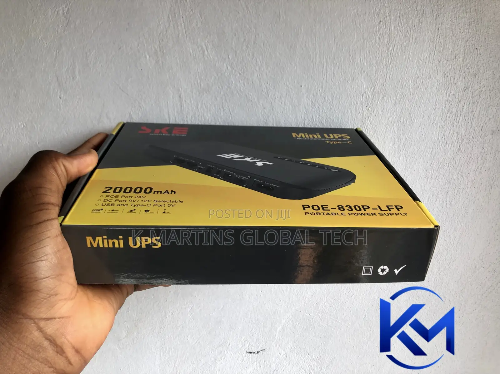 SKE POE-830P-LFP 20000mAh Mini UPS With PoE