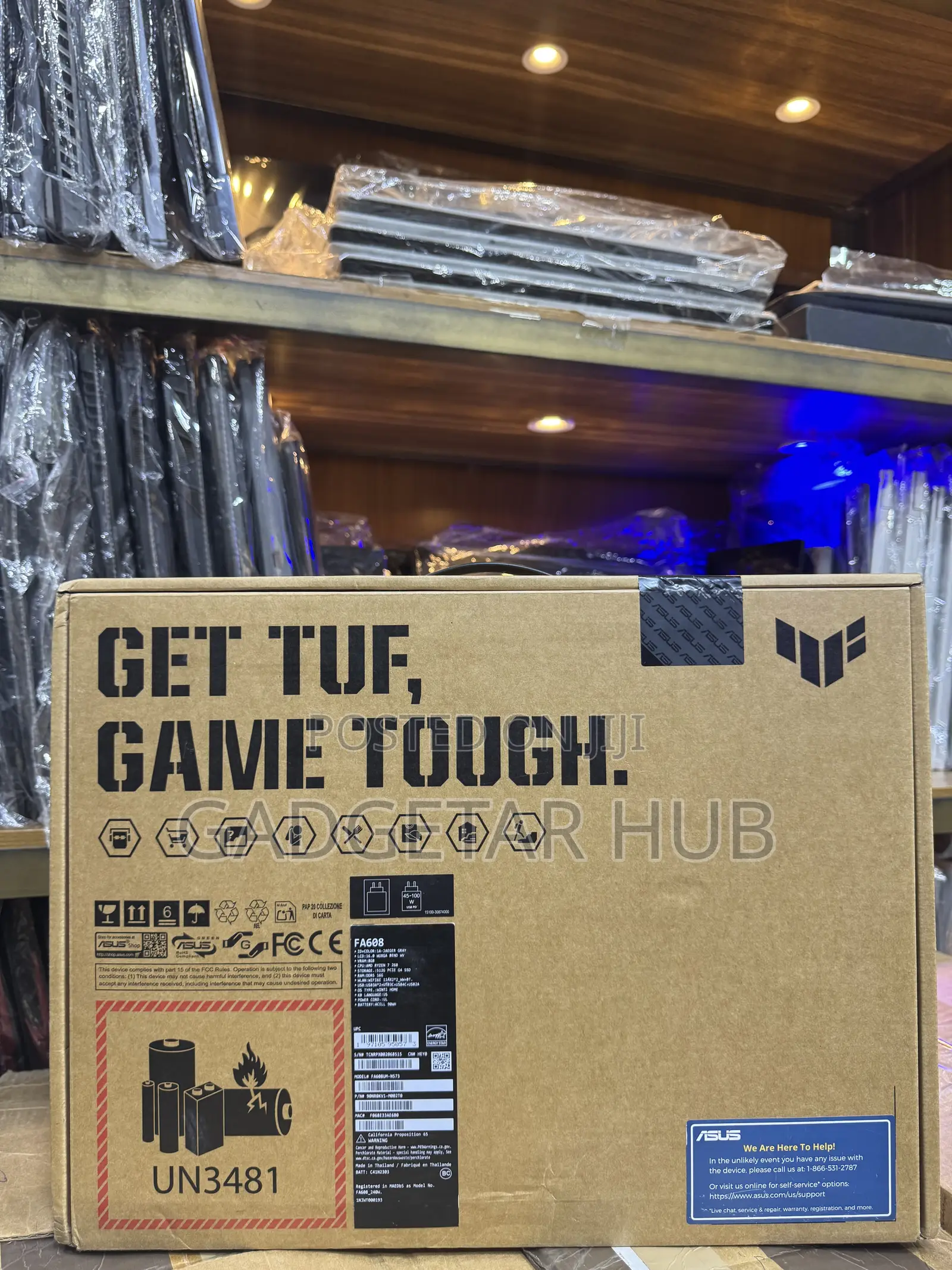 New Laptop Asus TUF Gaming A16 16GB AMD Ryzen 7 SSD 512GB