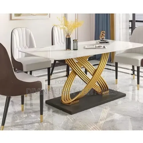 6 Seater Imported Marble Dining Set